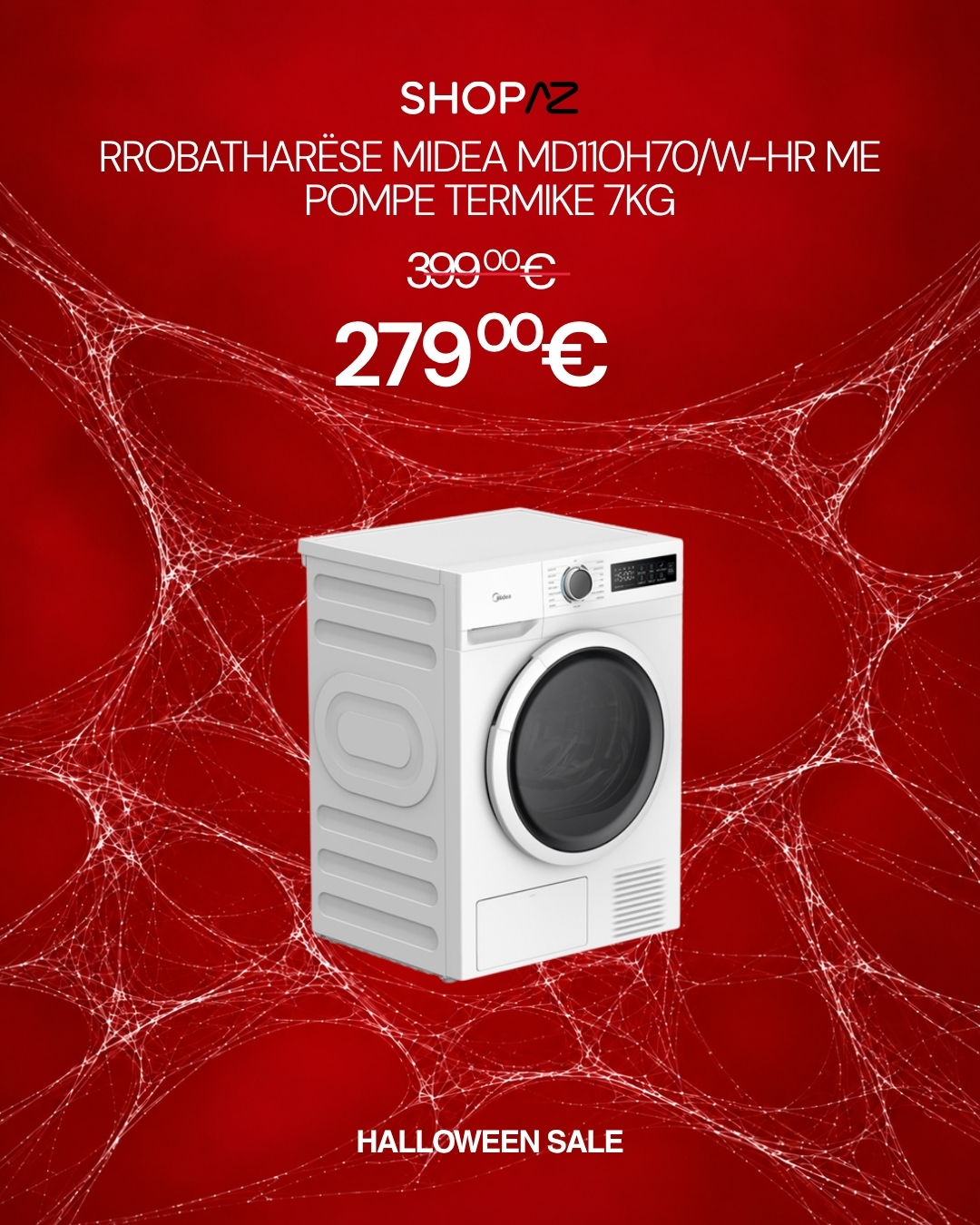 Tharëse rrobash Midea me pompë termike 7kg – shopAZ