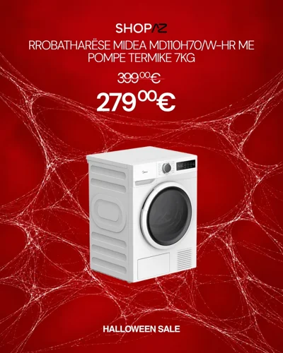Tharëse rrobash Midea me pompë termike 7kg
