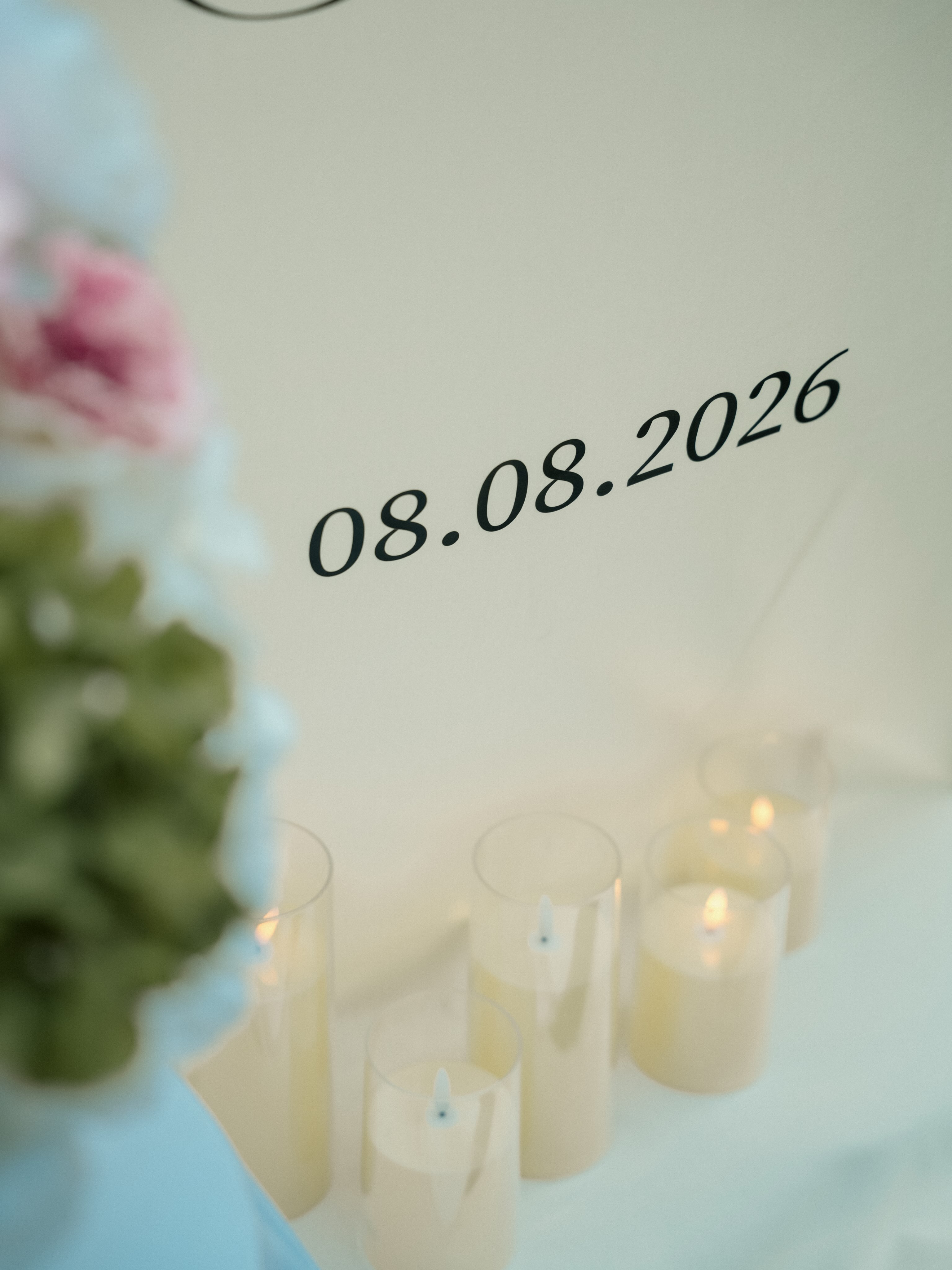 Banner mirëseardhjeje dasme me lule – SHTËPIA E DEKOREVE (4)