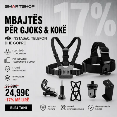 Set 7 pjesësh mbajtës për gjoks dhe kokë