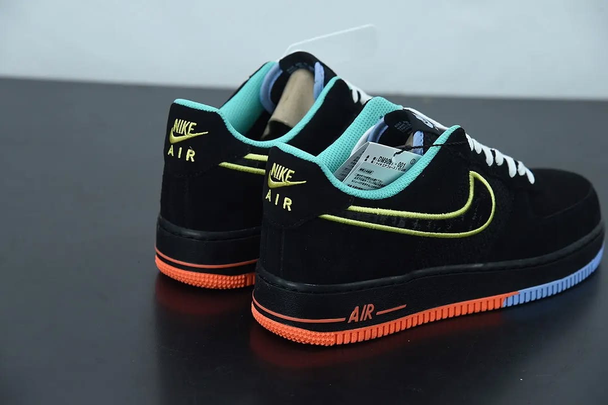 Atlete Nike Air Force 1 neon të zeza – Atlete ORIGINALE (2)
