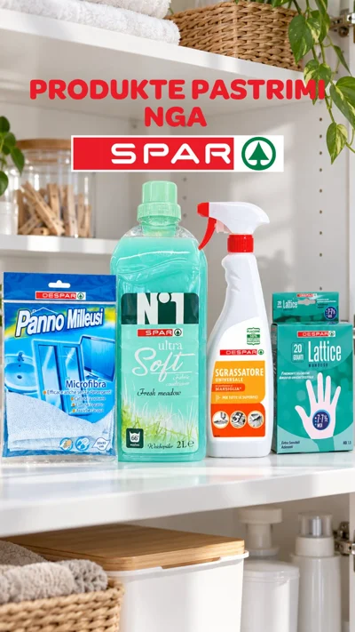 Produkte pastrimi SPAR për shtëpi