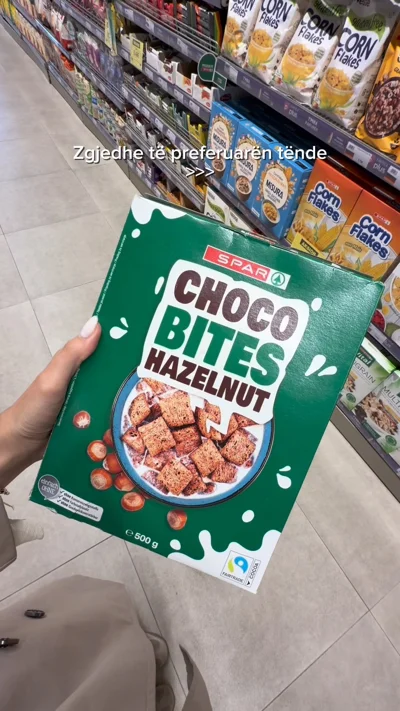 Drithëra mëngjesi SPAR Choco Bites me lajthi