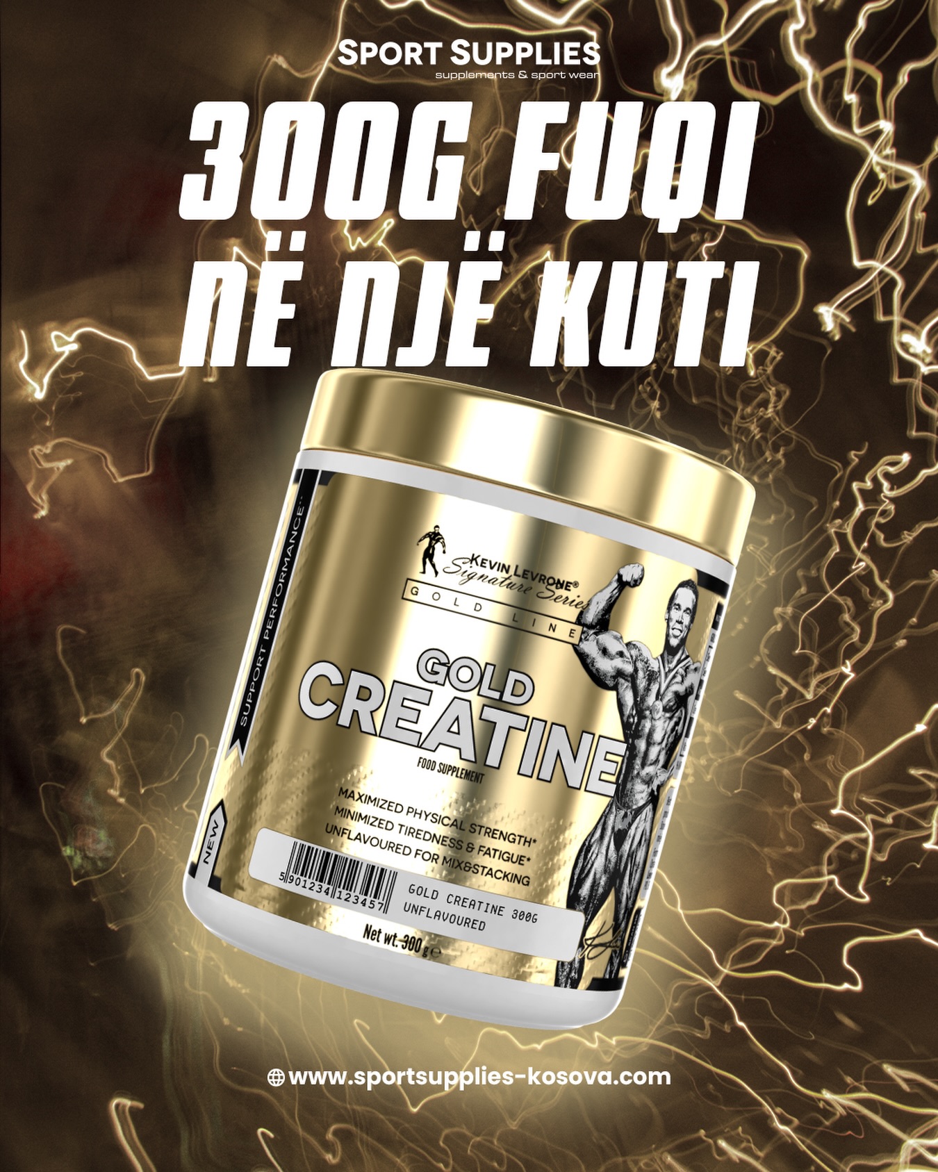 Kreatinë Kevin Levrone Gold Creatine 300g – Sport Supplies L.L.C