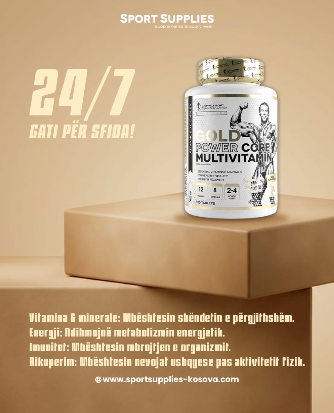 Multivitamina Kevin Levrone Gold Power Core – Sport Supplies L.L.C