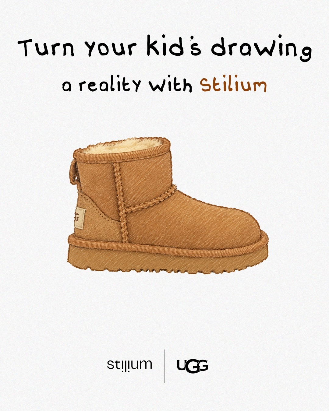 Çizme UGG për fëmijë kafe të çelët – Stilium