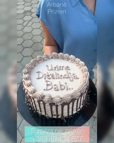 Tortë ditëlindjeje për babin me krem çokollate