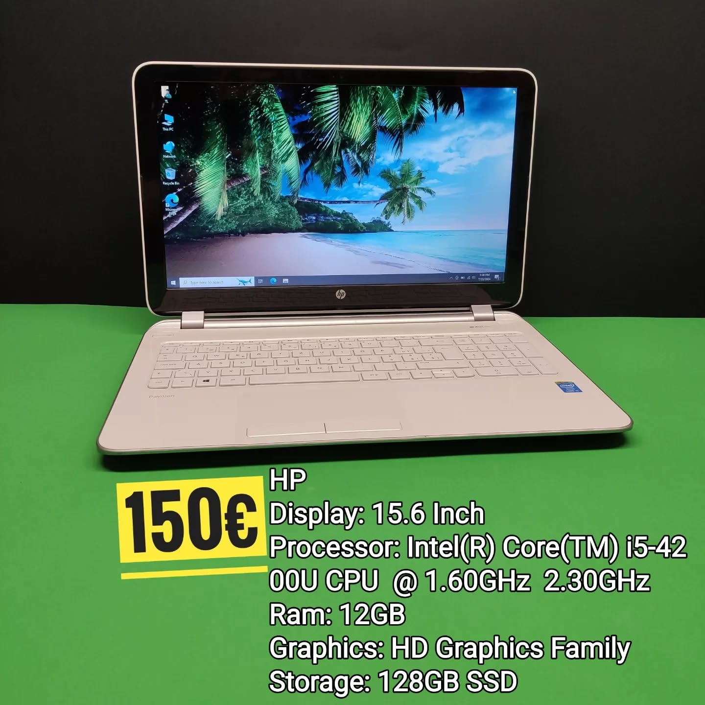 Laptop HP 15.6 inç i5 12GB SSD – TAB LAPTOPS