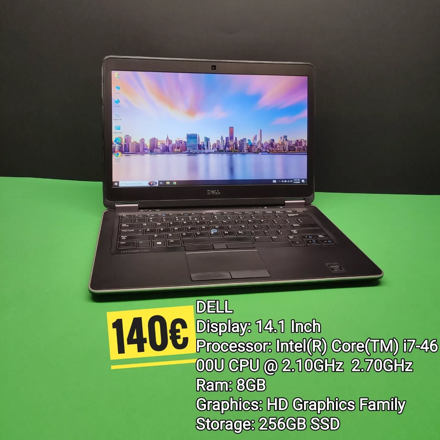 Laptop Dell 14.1 inç i7 8GB 256GB SSD – TAB LAPTOPS