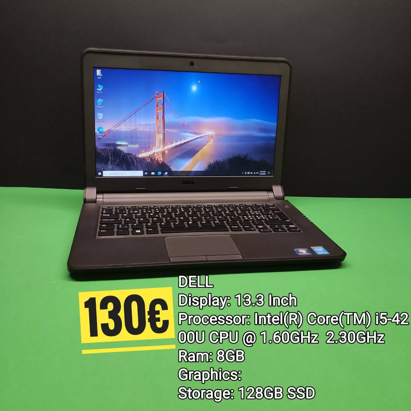 Laptop Dell 13.3 inç i5 8GB SSD – TAB LAPTOPS
