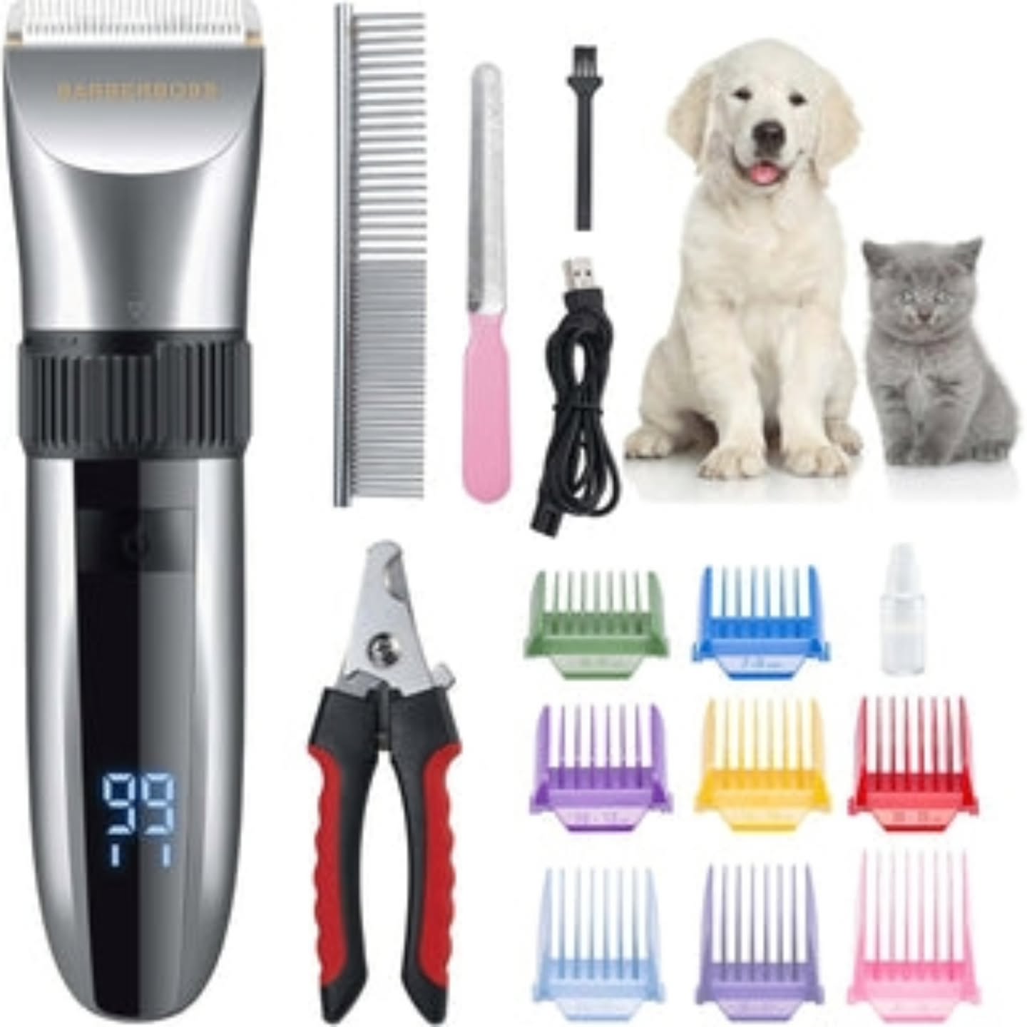 Qethëse elektrike BARBERBOSS për kafshë pa tel – URBAN PETS "Ferizaj" ⚜️
