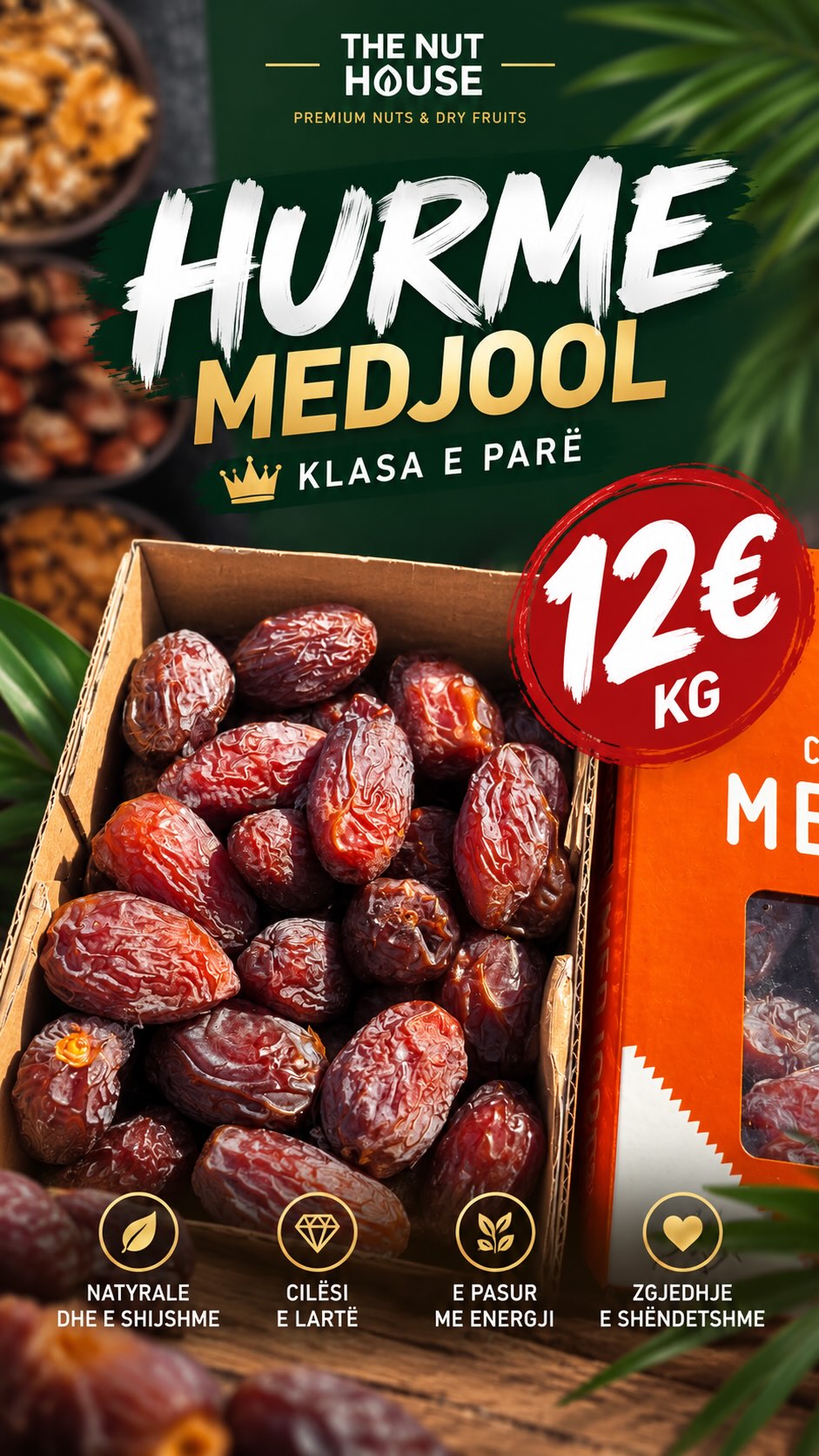 Hurme Medjool të klasit të parë – 𝗙𝗥𝗨𝗧𝗔 𝗧𝗛𝗔𝗧𝗔 • 𝗔𝗥𝗥𝗢𝗥𝗘 𝗡𝗔𝗧𝗬𝗥𝗔𝗟𝗘