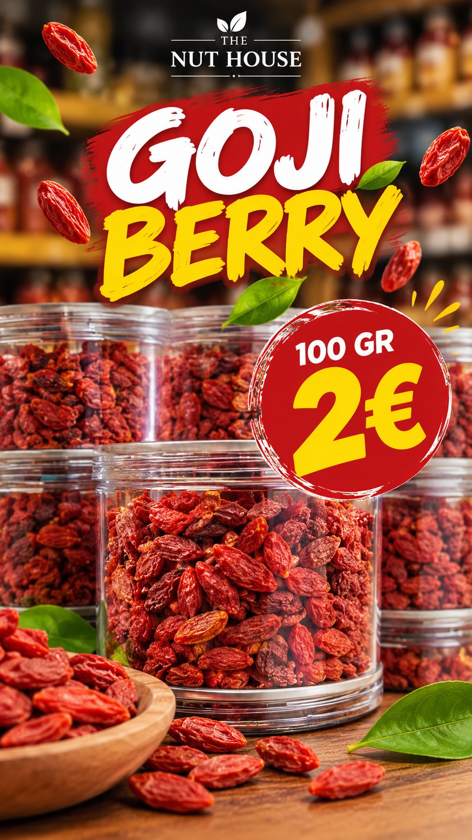 Goji berry të thata 100 gr – 𝗙𝗥𝗨𝗧𝗔 𝗧𝗛𝗔𝗧𝗔 • 𝗔𝗥𝗥𝗢𝗥𝗘 𝗡𝗔𝗧𝗬𝗥𝗔𝗟𝗘