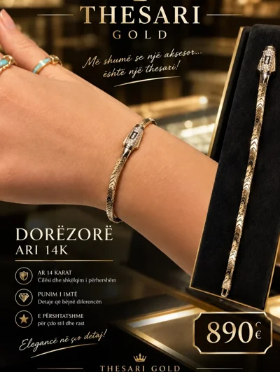 Dorëzore ari 14 karat për femra