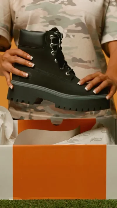 Çizme Timberland të gjelbra të errëta për femra