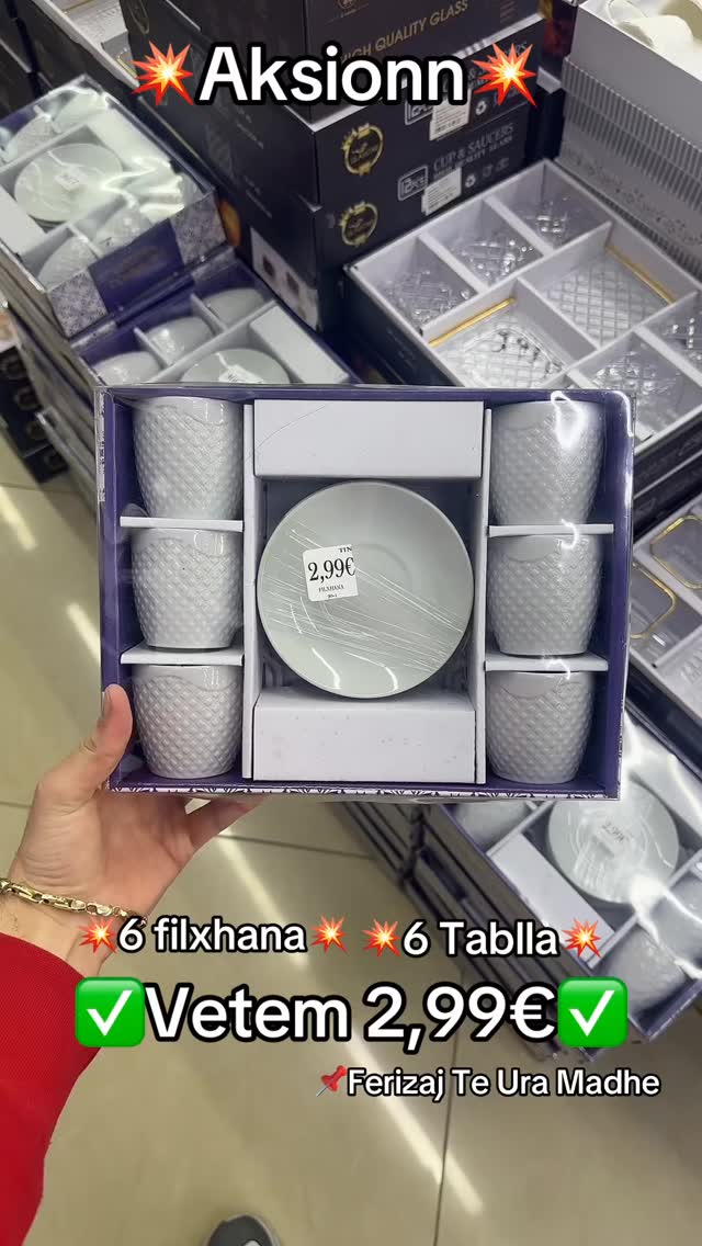 Set 6 filxhanë me 6 pjata – “Tina Shop”