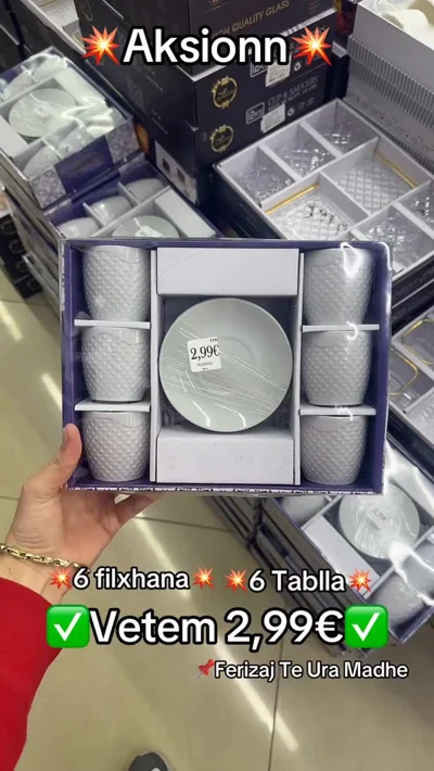 Set 6 filxhanë me 6 pjata
