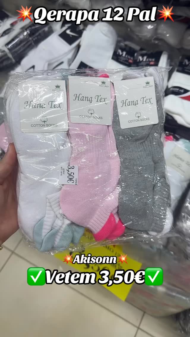 Çorape femrash pako 12 palë – “Tina Shop”