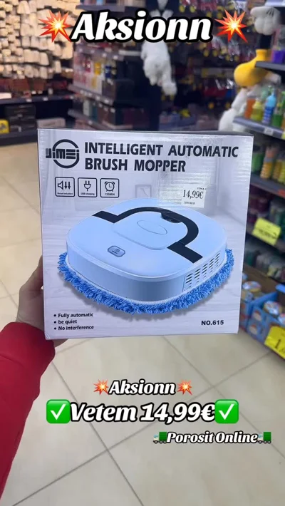 Robot automatik për pastrimin e dyshemesë