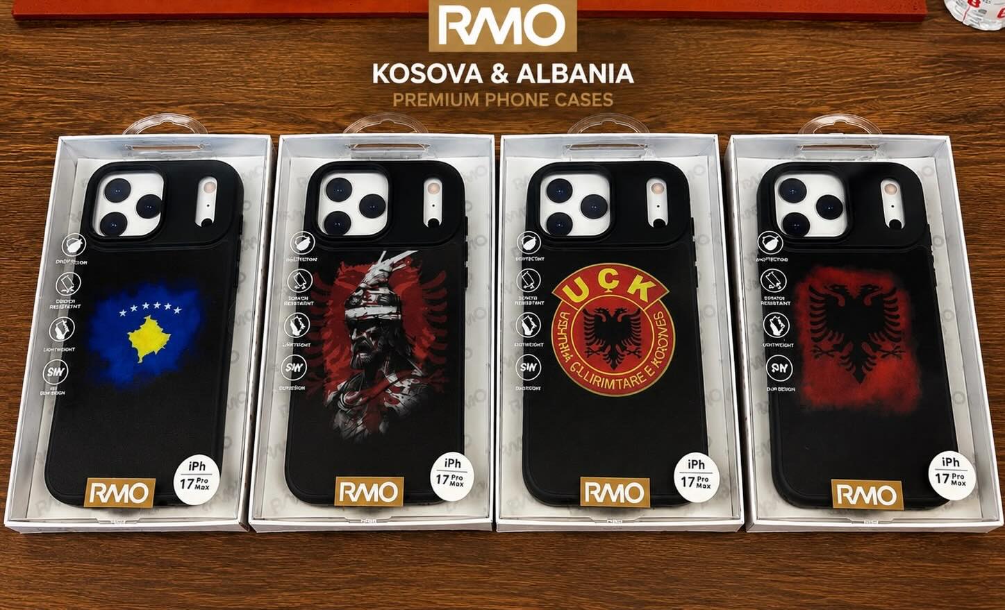 Kapakë celulari RMO me flamuj Kosovë dhe Shqipëri – T Mobile Shop