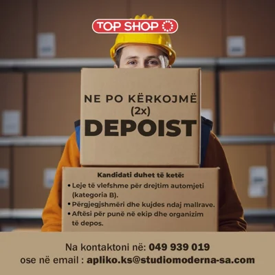 Njoftim pune për punëtorë në shitje