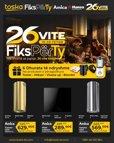 Aspiratorë dhe pllakë induksioni Amica
