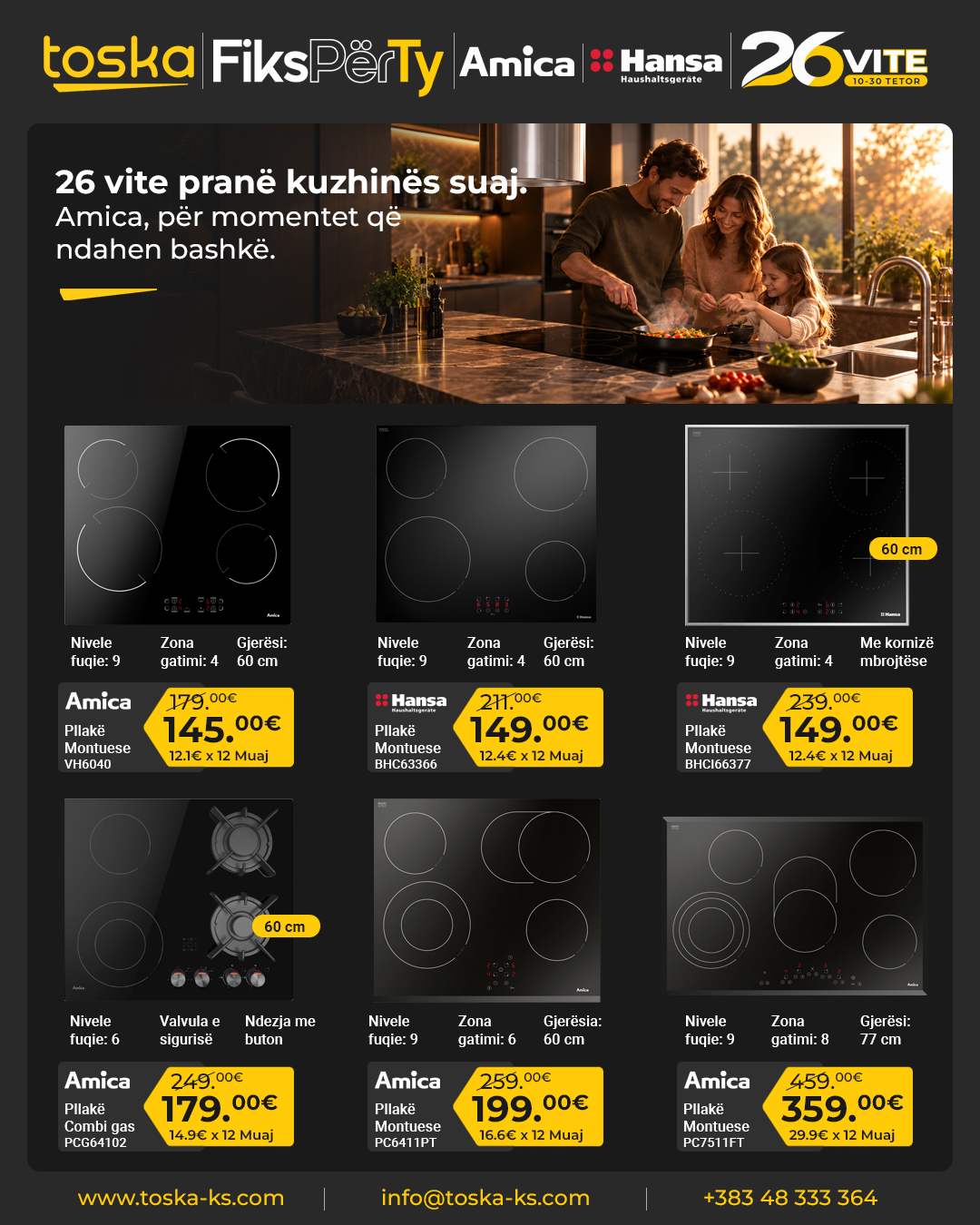 Pllaka gatimi inkaso Amica dhe Hansa – Toska Electronics