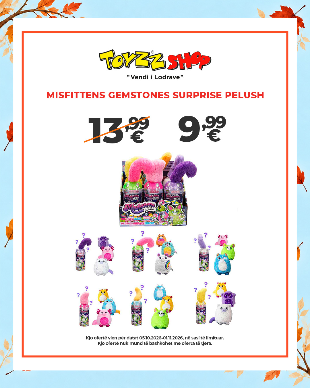 Pelush surprizë Misfittens Gemstones – Toyzz Shop Kosovo