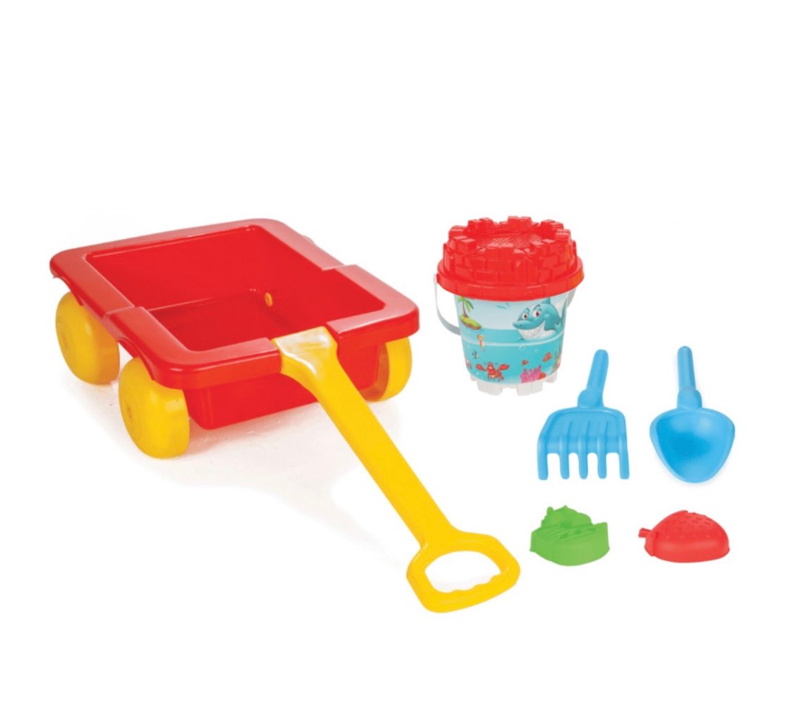 Karrocë plazhi me kovë dhe lodra rëre – Vardem Toys Kosovo (2)