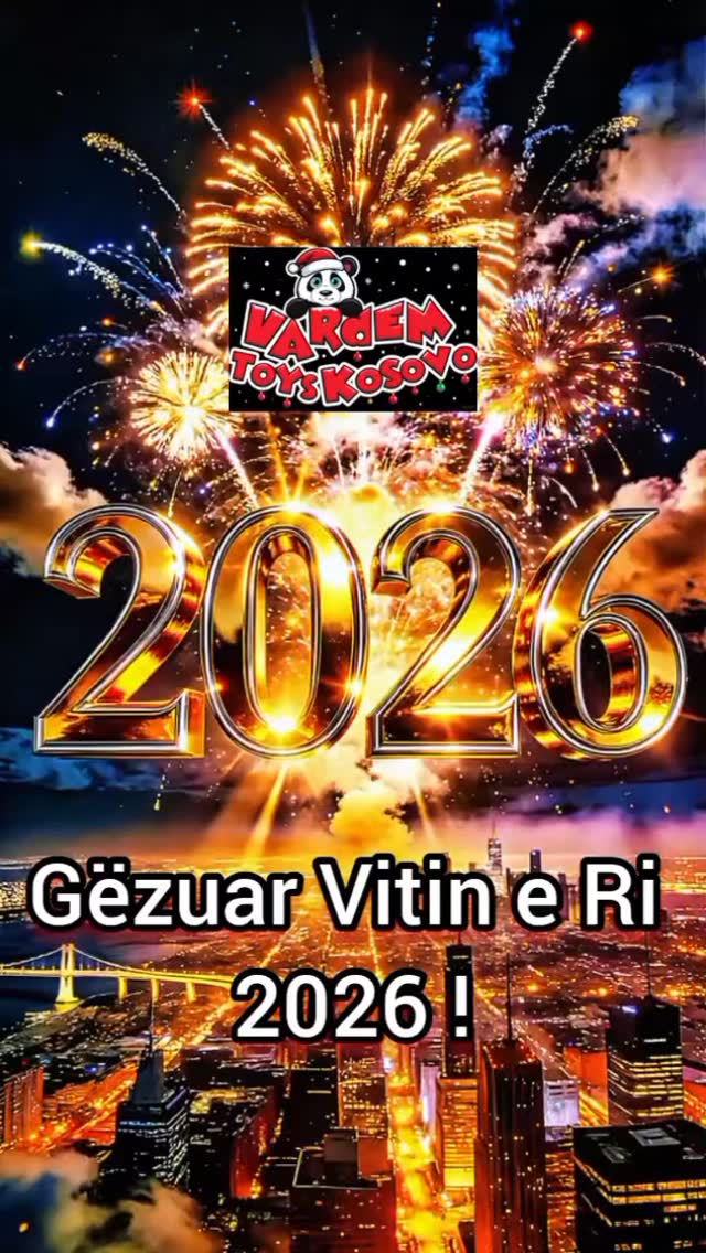 Urim për Vitin e Ri 2026 me fishekzjarre – Vardem Toys Kosovo