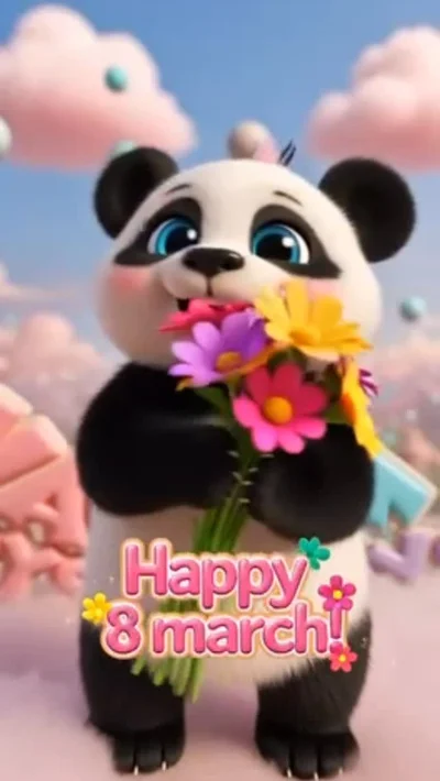Urim për 8 Marsin me panda