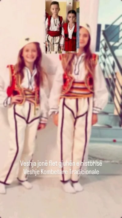Veshje tradicionale shqiptare për vajza me jelek