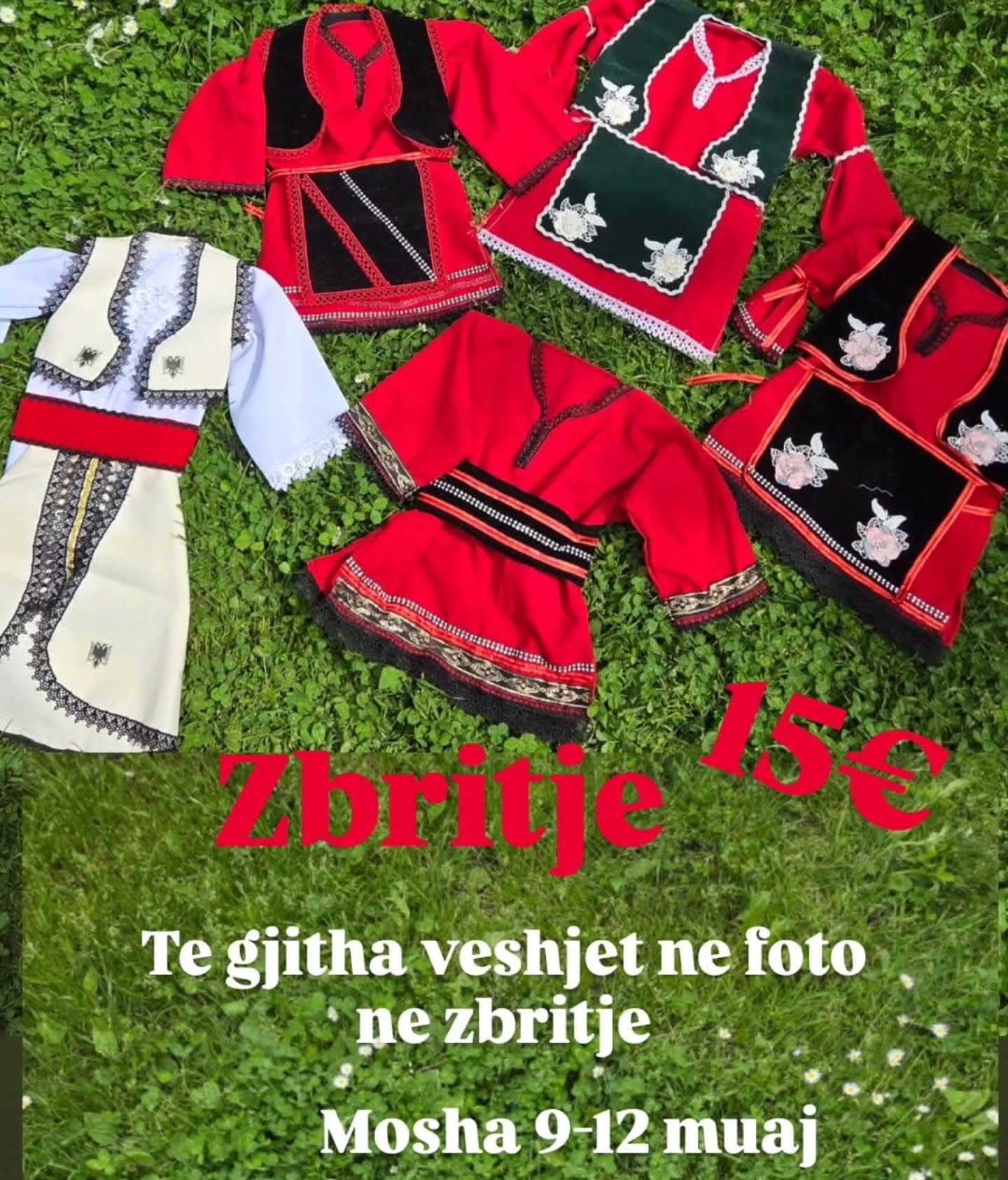 Veshje kombëtare për bebe 9-12 muaj – Veshje per femije me elemente kombetare 🧚‍♂️🧚‍♀️