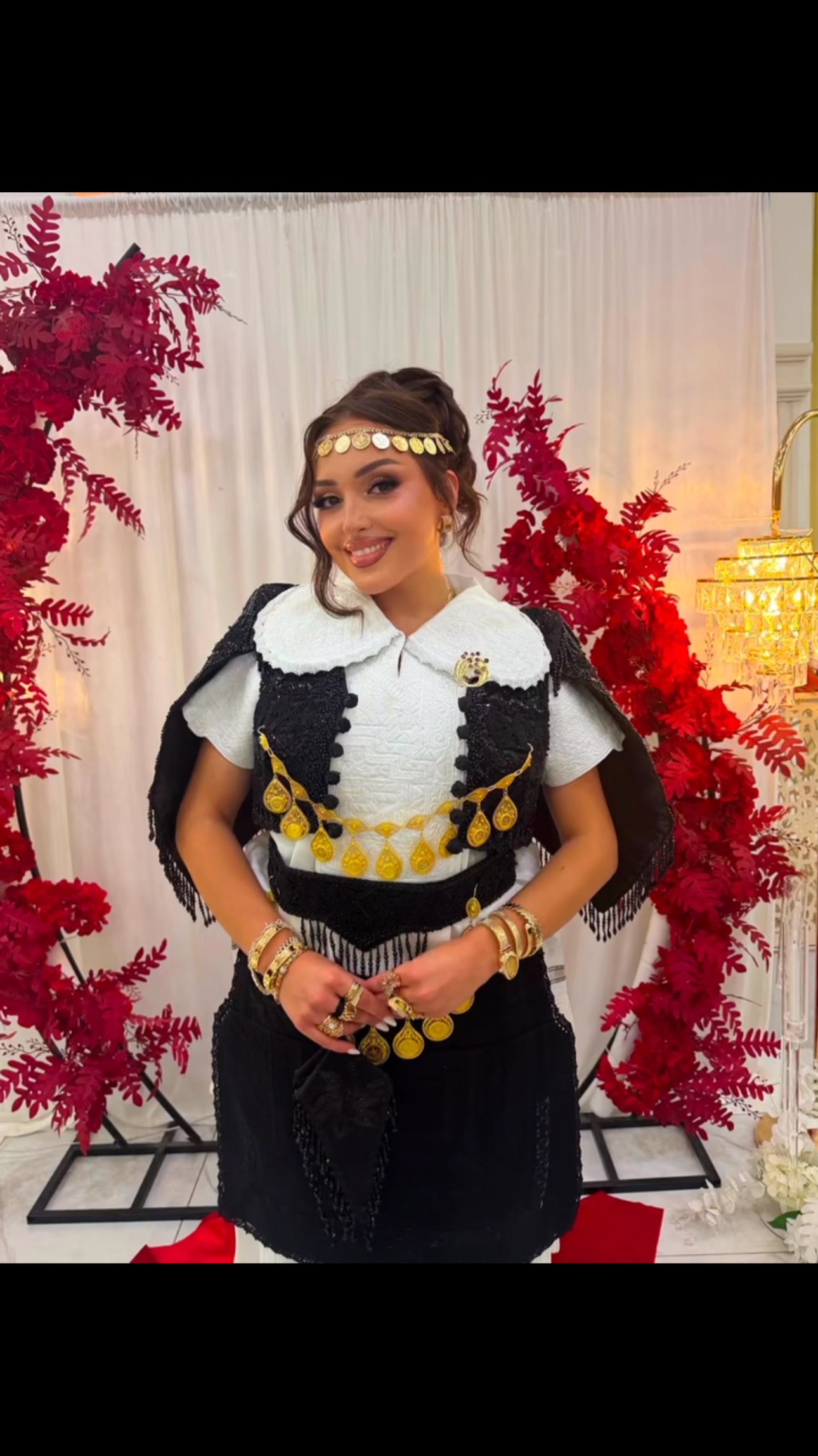 Veshje tradicionale nuseje bardhë e zi – Tradicional_Deçan