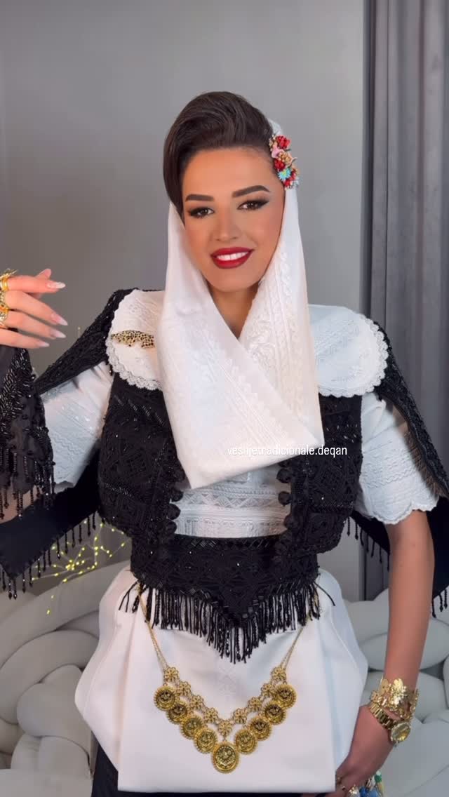 Veshje tradicionale nuseje me jelek të zi – Tradicional_Deçan