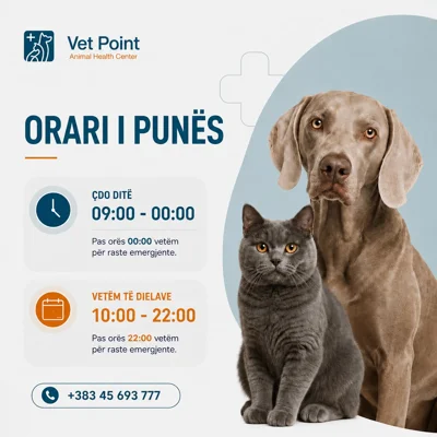Orari i punës së klinikës veterinare