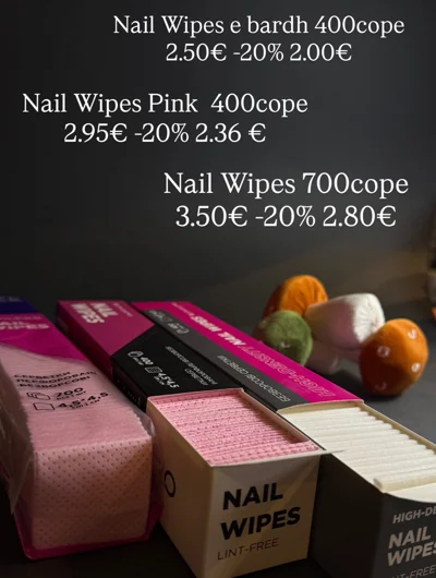 Peceta për thonj Nail Wipes 400 dhe 700 copë