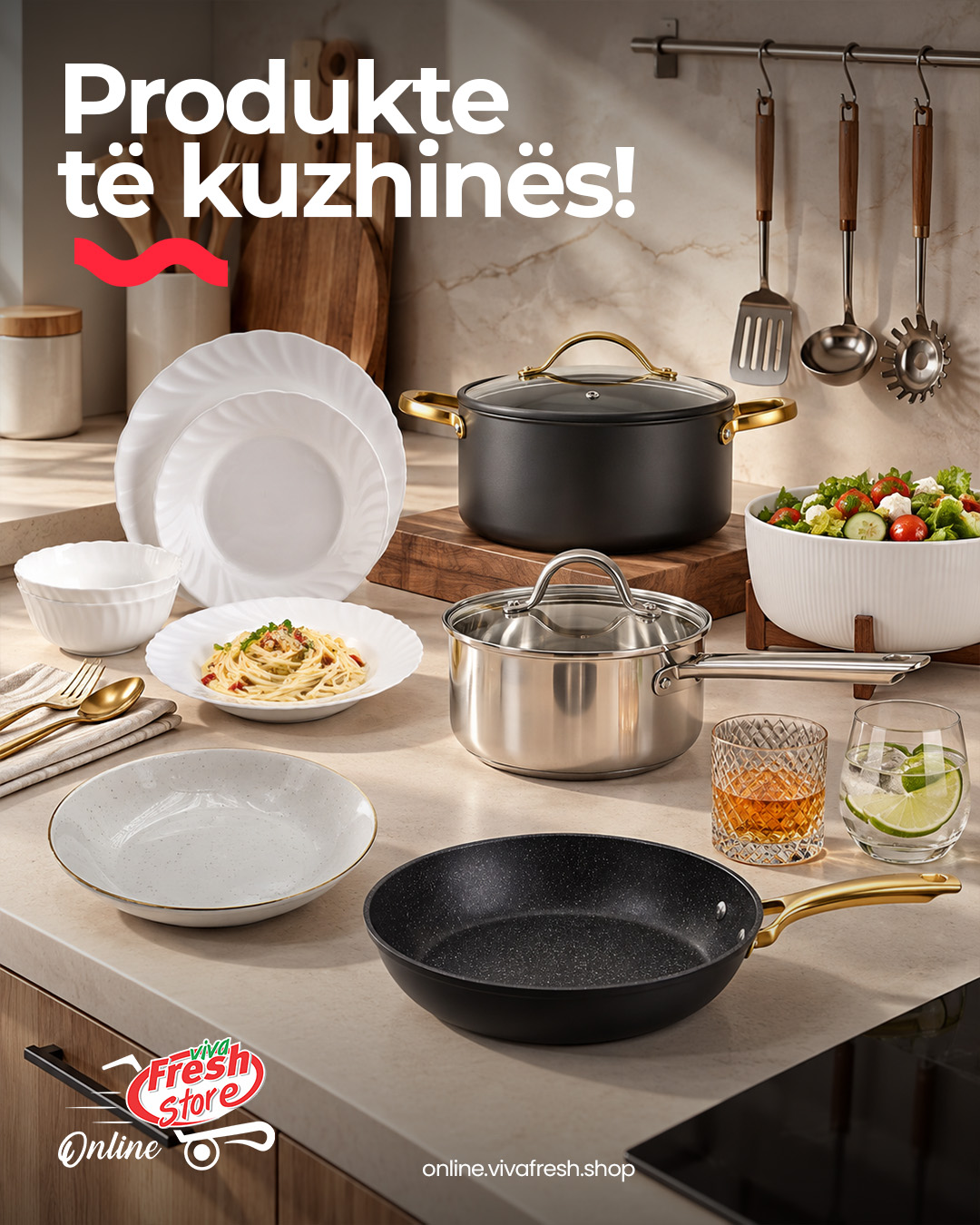 Enë kuzhine: tenxhere, tigan dhe pjata – Viva Fresh Online