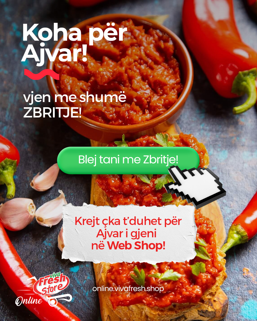 Ajvar dhe speca për përgatitjen e ajvarit – Viva Fresh Online