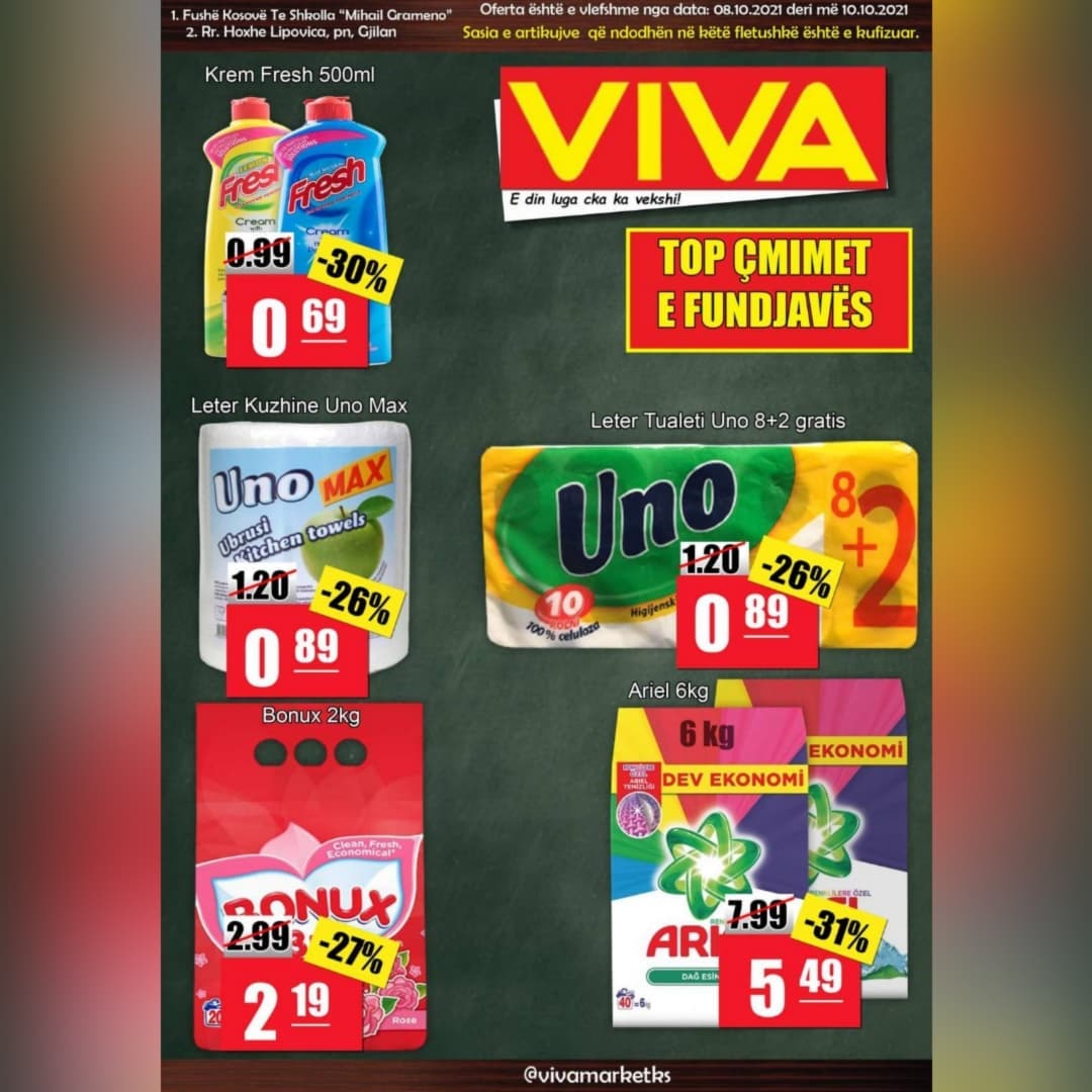 Oferta për detergjent pelena dhe shampo – vivamarket.ks (2)