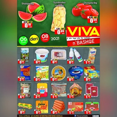Fletëpalosje me oferta për shalqi dhe ushqime