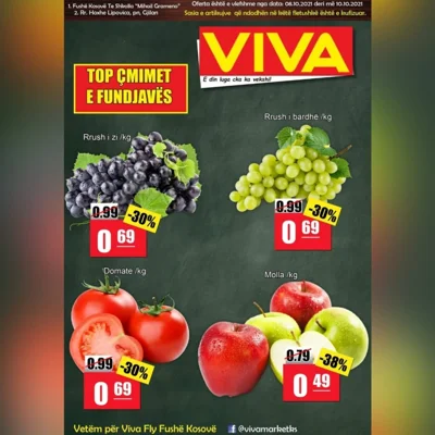 Oferta për rrush domate dhe molla