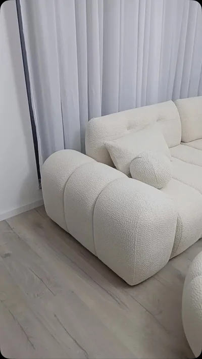 Kauç modular i bardhë bukle