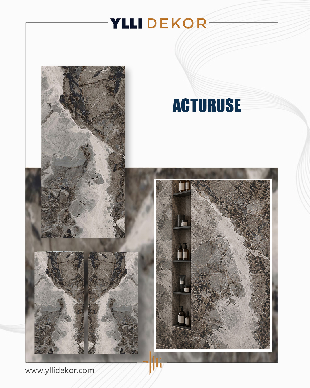 Pllaka porcelani Acturuse 60x120 cm – Qeramikë&Sanitari YlliDekor™️